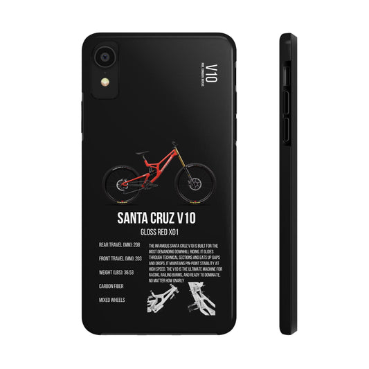 CUSTOM Black Backround Santa Cruz V10 Gloss Red X01