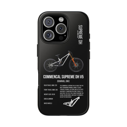 Black Backround Commencal Supreme DH V5 Signature