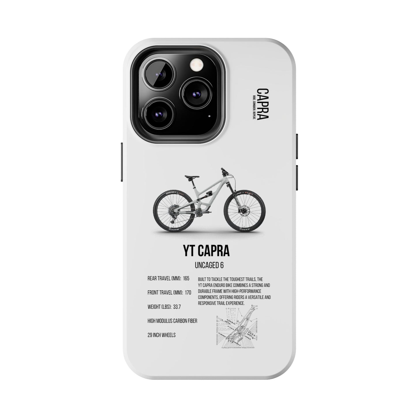 YT Industries Capra Uncaged 6 White W/ Rockshox