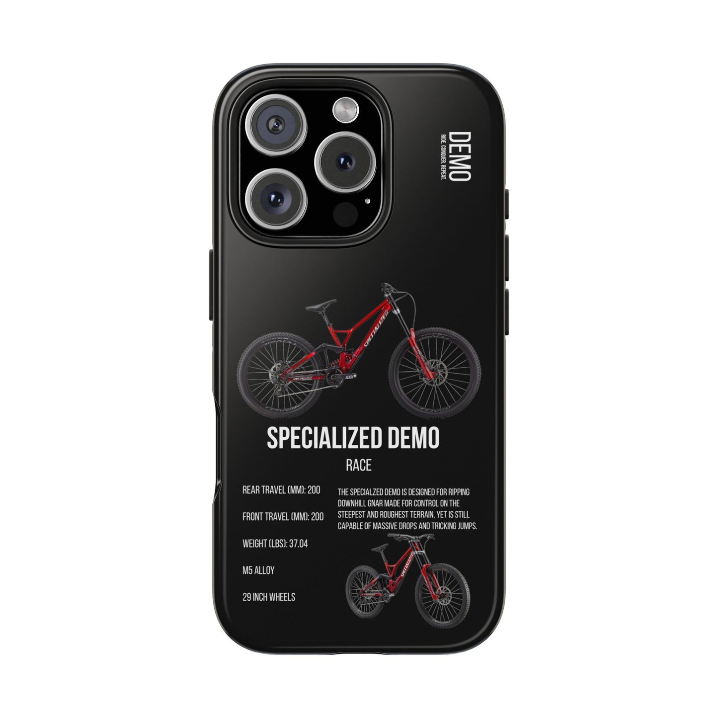 Black Background Specialized Demo Race Red