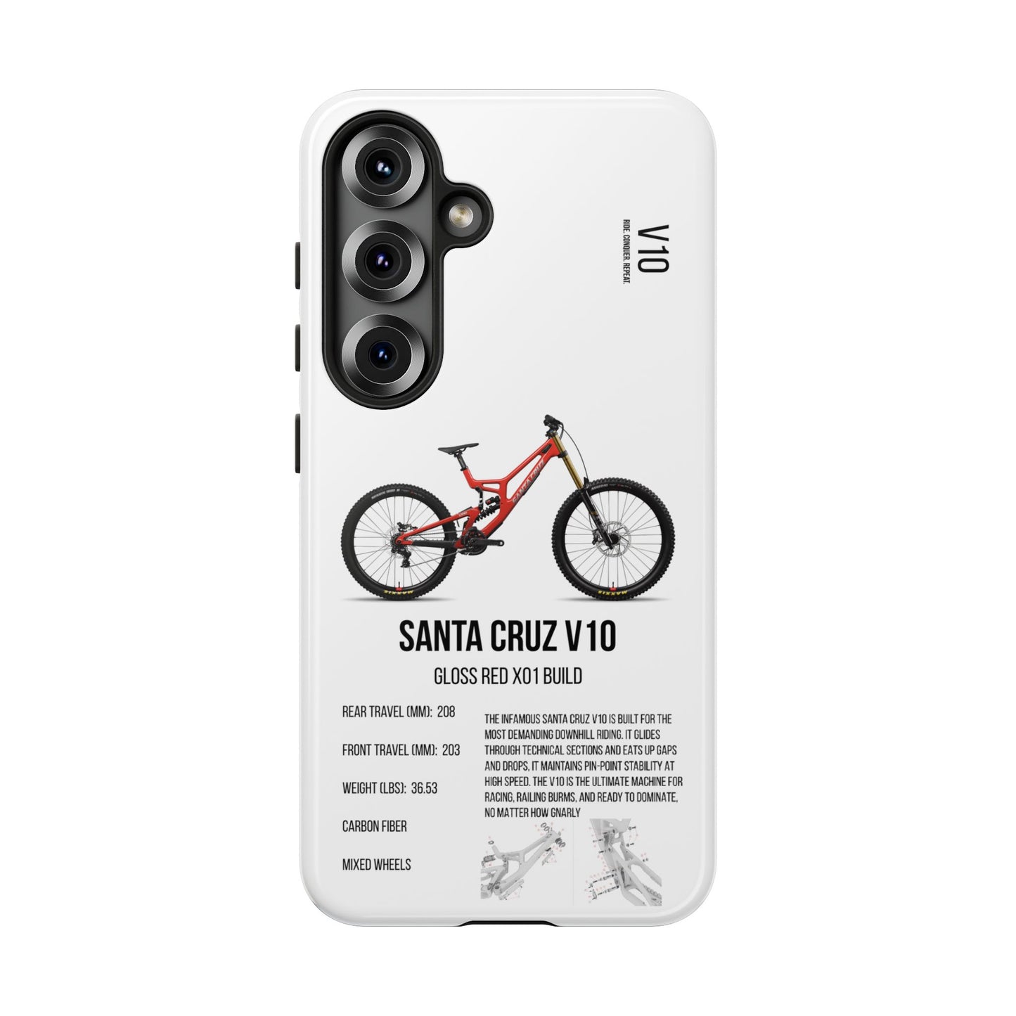 Santa Cruz V10 Gloss Red X01 Build