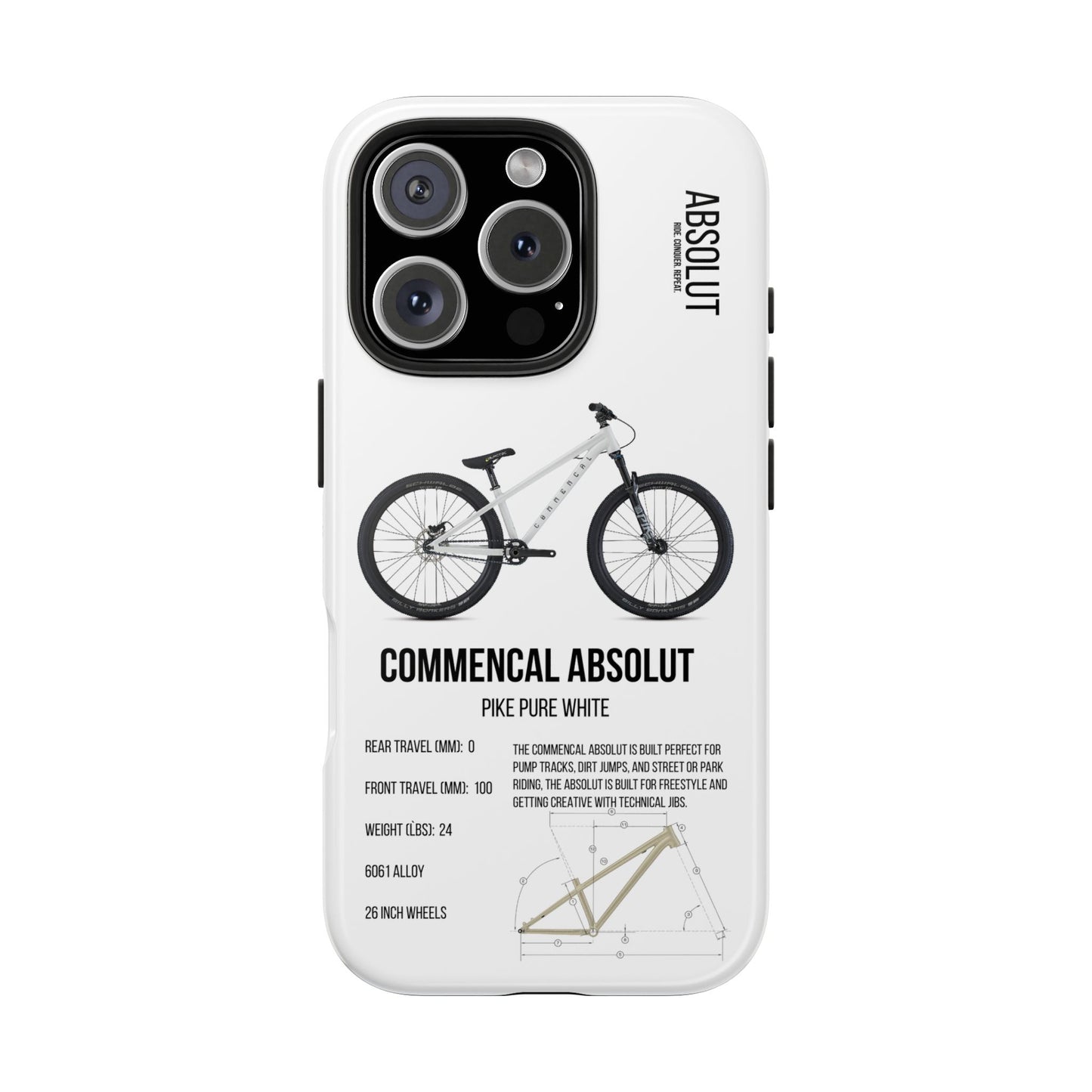 Commencal Absolut Pike Black Pure White 2025