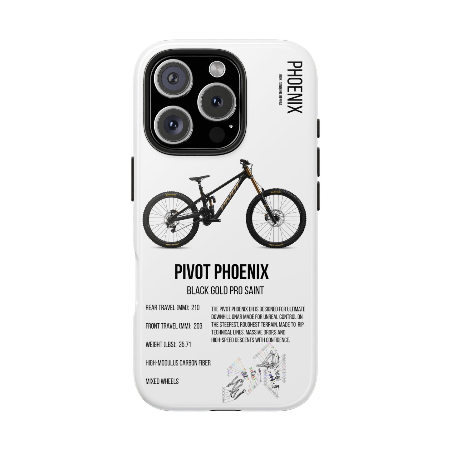 Pivot Phoenix DH Black Gold Pro Saint