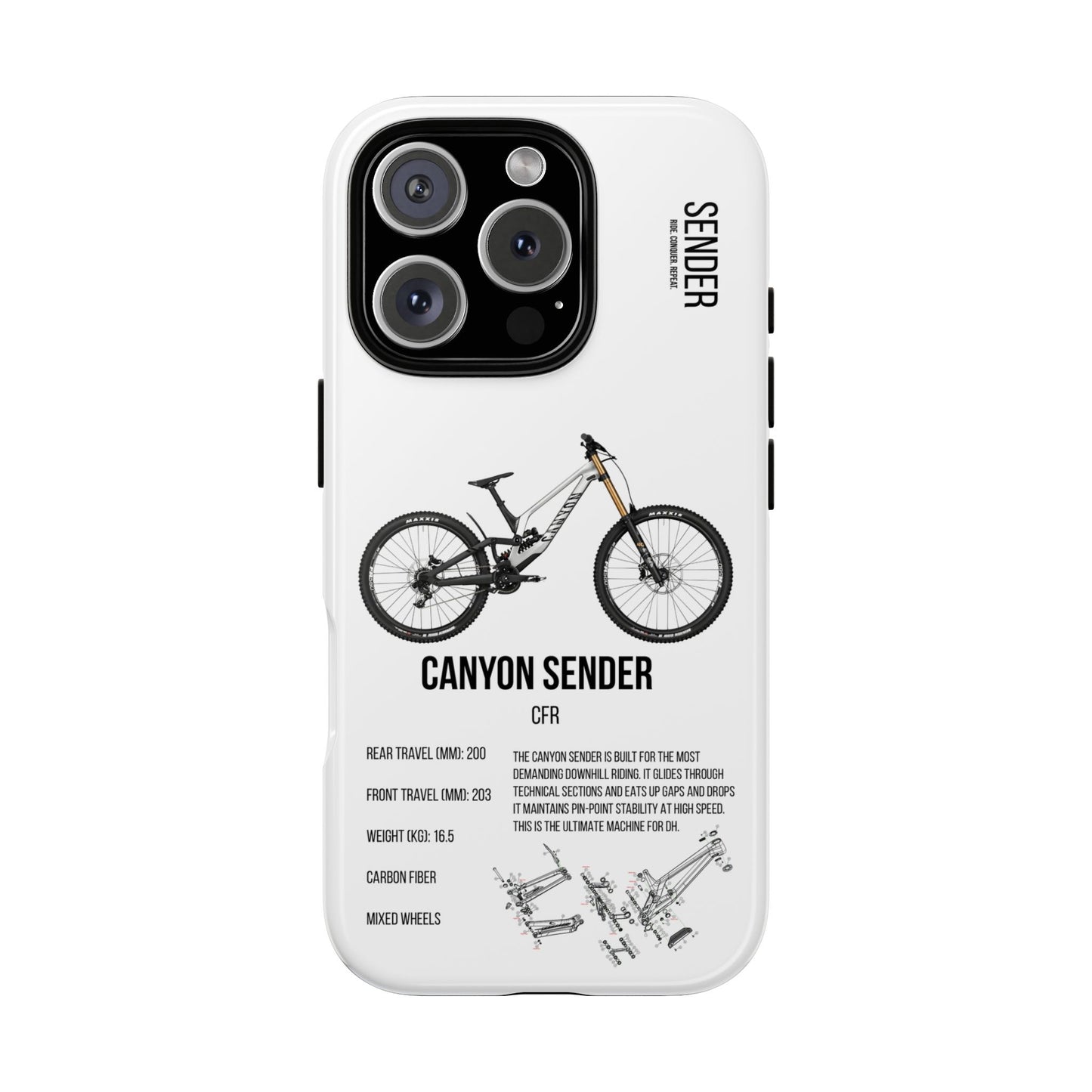 Canyon Sender CFR Black X White