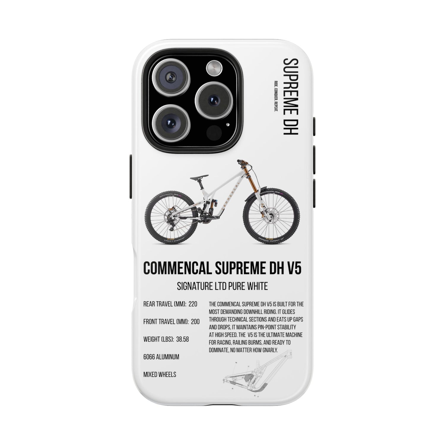 Commencal Supreme Signature LTD Pure White - Apexsend Co
