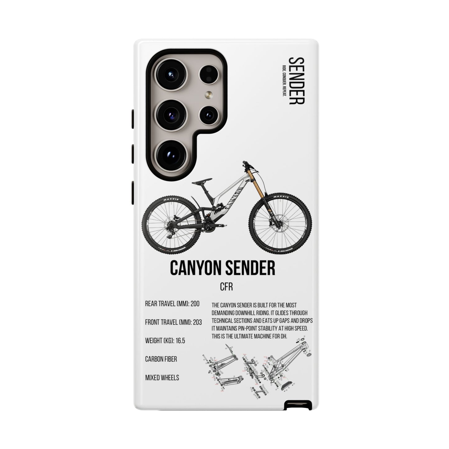 Canyon Sender CFR Black X White
