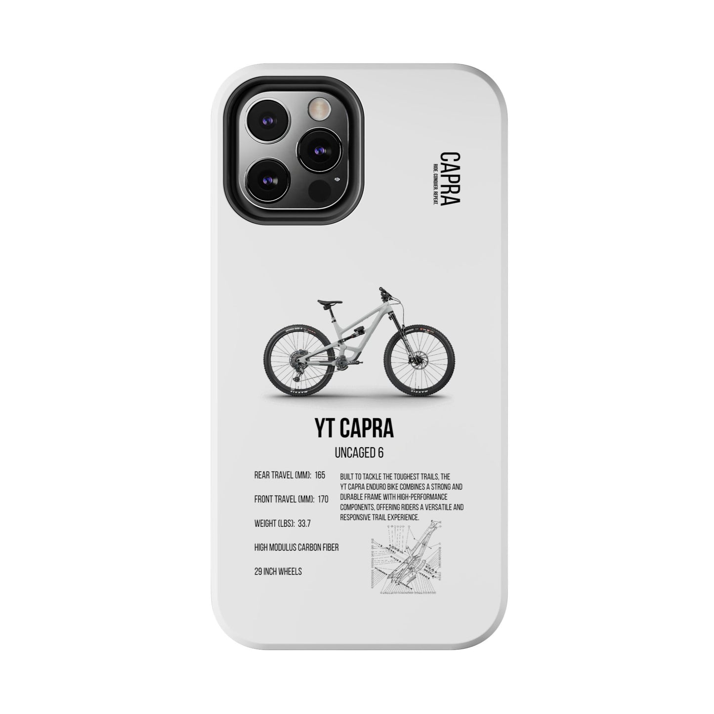 YT Industries Capra Uncaged 6 White W/ Rockshox