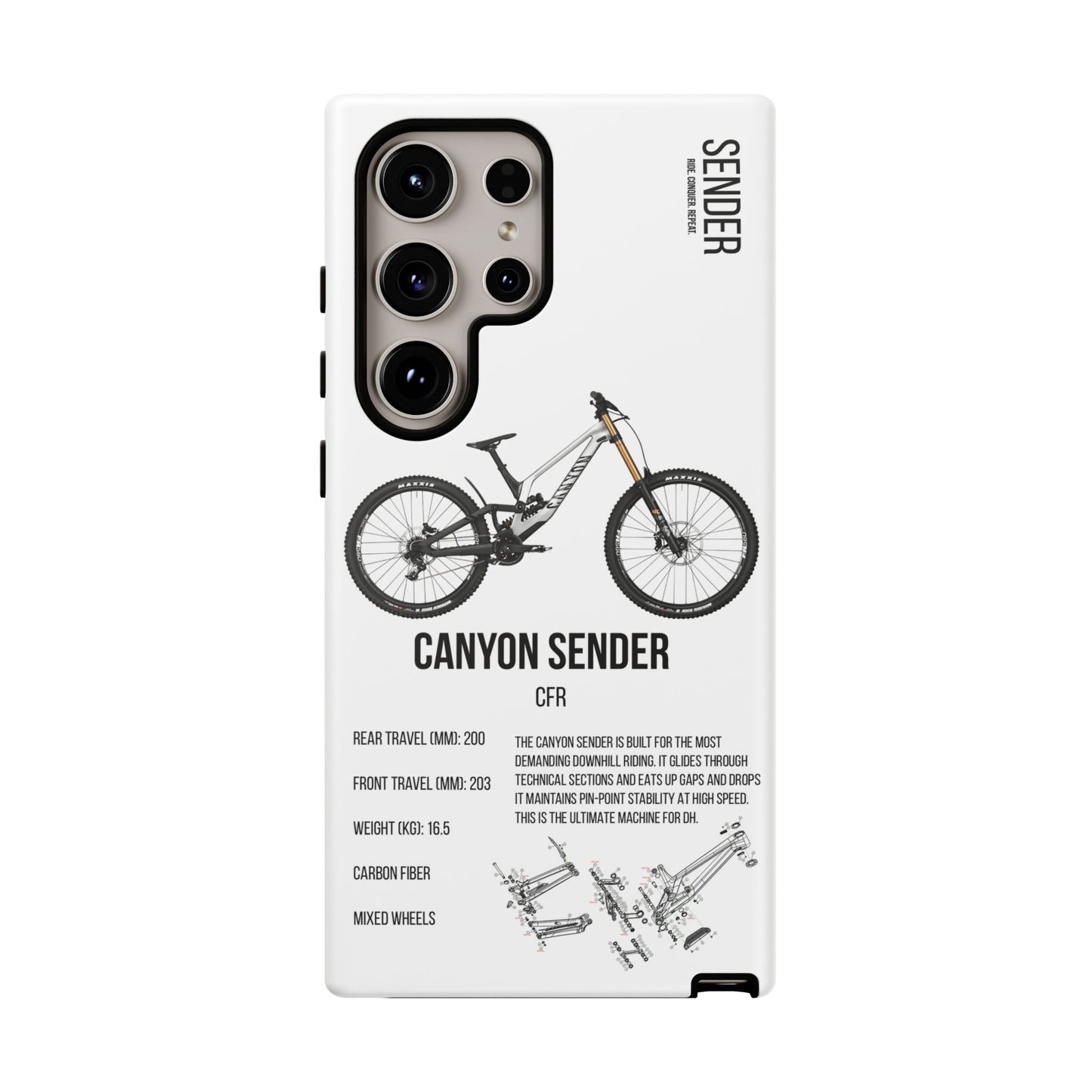 Canyon Sender CFR Black X White
